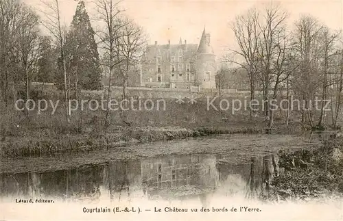 AK / Ansichtskarte Courtalain_Courtalin_28_Eure et Loir Le Chateau vu des bords de l Yerre 