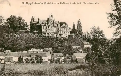 AK / Ansichtskarte Montigny le Gannelon Le Chateau facade Sud Vue d ensemble Montigny le Gannelon