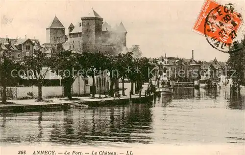 AK / Ansichtskarte Annecy_74_Haute Savoie Le Port Le Chateau 