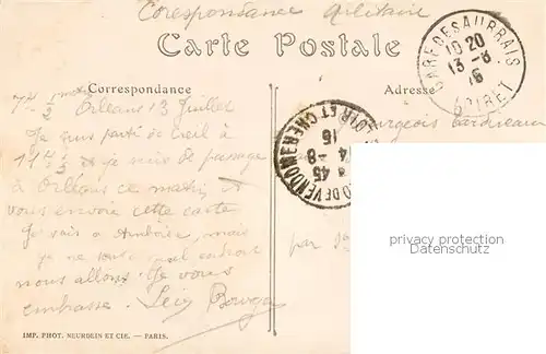 AK / Ansichtskarte Orleans_45_Loiret Vue d ensemble 