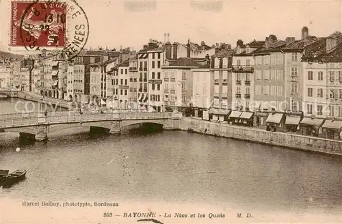 AK / Ansichtskarte Bayonne_64 La Nive et les Quais 