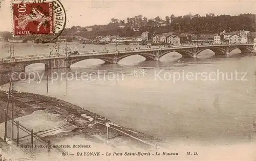 AK / Ansichtskarte Bayonne_64 Le Pont Saint Esprit Le Boucau 