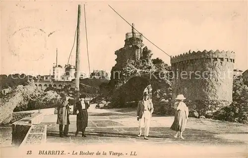 AK / Ansichtskarte Biarritz_Pyrenees_Atlantiques Le Rocher de la Vierge Biarritz_Pyrenees