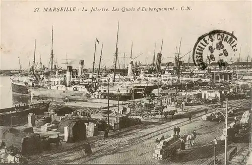 AK / Ansichtskarte Marseille_13 La Joliette Les Quais d Embarquement 