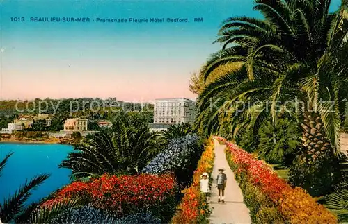 AK / Ansichtskarte Beaulieu_ sur Mer_06_Alpes Maritimes Promenade Fleurie Hotel Bedford 