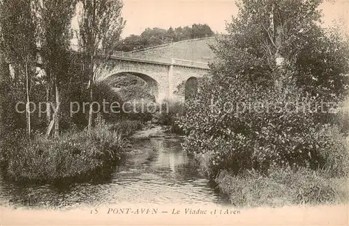 AK / Ansichtskarte Pont Aven Le Viaduc et l Aven Pont Aven