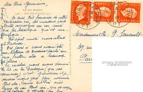 AK / Ansichtskarte Rocamadour Vue aerienne Rocamadour