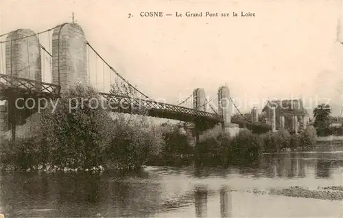 AK / Ansichtskarte Cosne Cours sur Loire Le Grand Pont sur la Loire Cosne Cours sur Loire