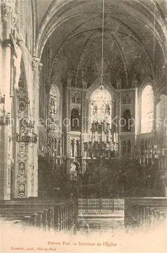 AK / Ansichtskarte Pre en Pail Interieur de l Eglise Pre en Pail