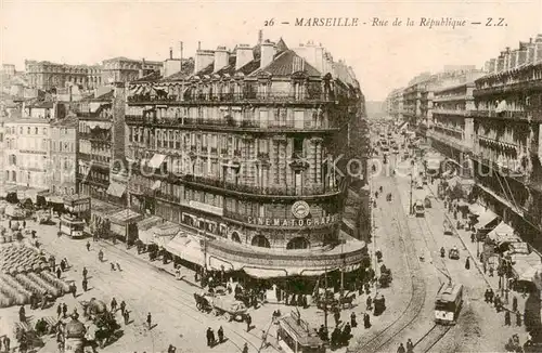 AK / Ansichtskarte Marseille_13 Rue de la Republique 