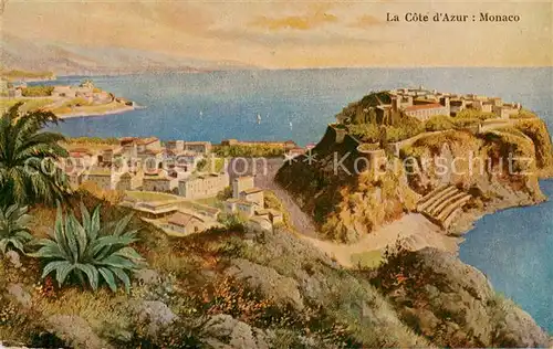 AK / Ansichtskarte 73798208 Monaco Panorama Chicoree Boulangere Paquetage croissant Monaco