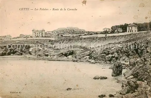AK / Ansichtskarte Cette_Sete_34 Les Falaises Route de la Corniche 