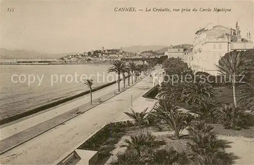 AK / Ansichtskarte Cannes_06 La Croisette vue prise du Cercle Nautique 