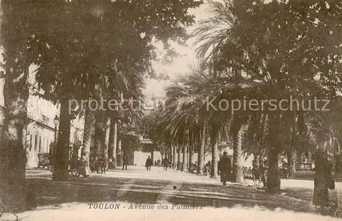 AK / Ansichtskarte Toulon_Var Avenue des Palmiers Toulon_Var