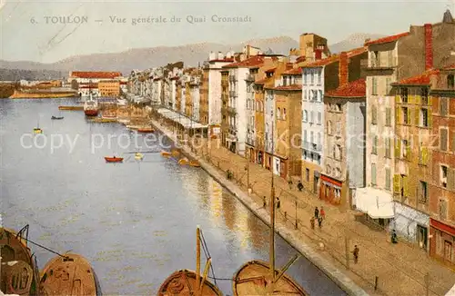 AK / Ansichtskarte Toulon_Var Vue generale du Quai Cronstadt Toulon_Var