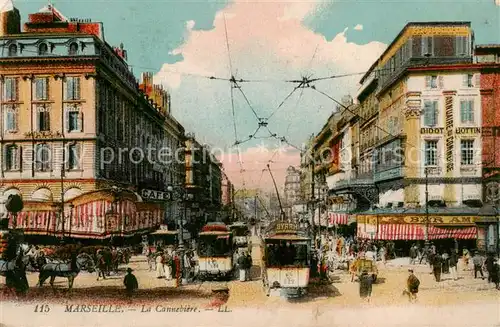 AK / Ansichtskarte Marseille_13 La Cannebiere 