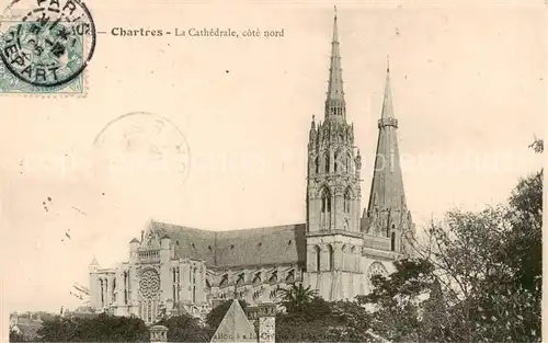 AK / Ansichtskarte Chartres_28 La Cathedrale cote nord 
