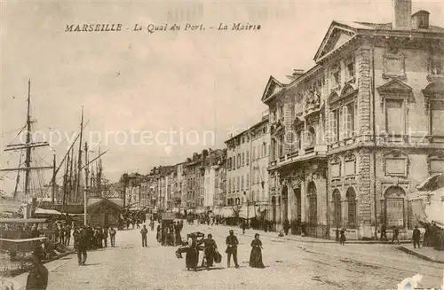 AK / Ansichtskarte Marseille_13 Le Quai du Port La Mairie 