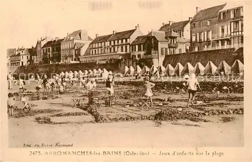 AK / Ansichtskarte Arromanches les Bains_14_Calvados Jeux denfants sur la plage 