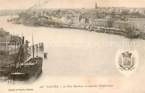 AK / Ansichtskarte Nantes_44 Le Port Maritime en aval du Transbordeur 