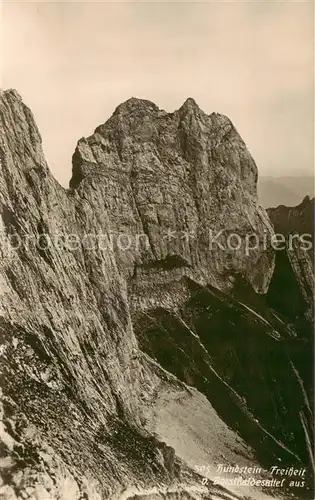 AK / Ansichtskarte Hundstein_2156m_IR mit Freiheit und Borsthaldesattel 