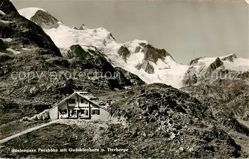 AK / Ansichtskarte Sustenpasshoehe_2262m_BE mit Gwaechtenhorn und Tierberge 