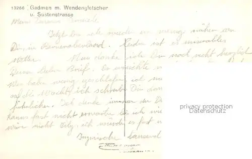 AK / Ansichtskarte Gadmen_BE mit Wendengletscherund Sustenstrasse 