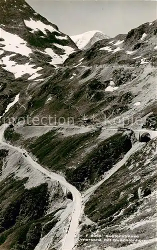 AK / Ansichtskarte Sustenstrasse Urnerseite mit Gwaechtenhorn Sustenstrasse