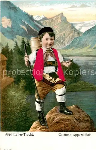 AK / Ansichtskarte Appenzell_IR Appenzeller Trachtenbub Appenzell IR