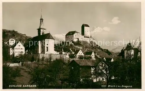 AK / Ansichtskarte Sargans_SG Schloss Sargans 