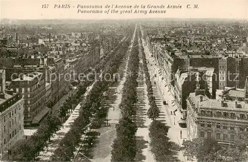 AK / Ansichtskarte Paris_75 Panorama de lAvenue de la Grande Armee 