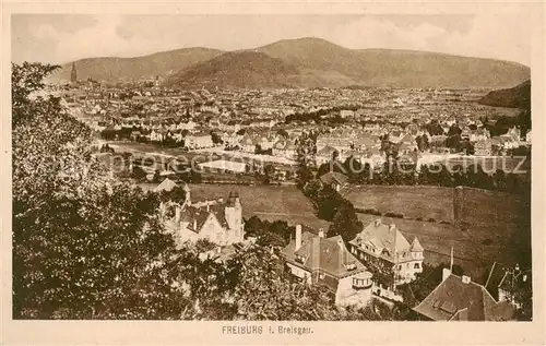 AK / Ansichtskarte  Freiburg_Breisgau Panorama Freiburg Breisgau