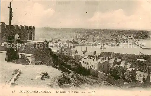 AK / Ansichtskarte Boulogne_62 sur Mer Le Calvaire et Panorama 