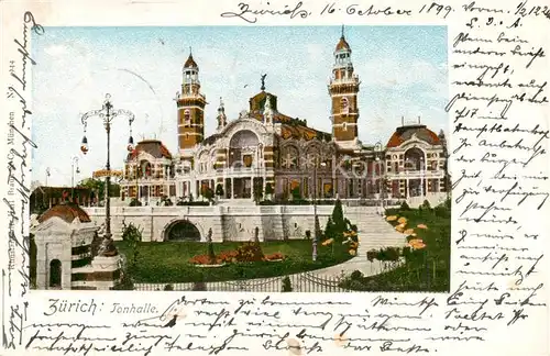 AK / Ansichtskarte Zuerich_ZH Tonhalle Zuerich_ZH