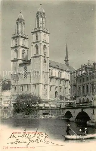 AK / Ansichtskarte Zuerich_ZH Grossmuenster Zuerich_ZH