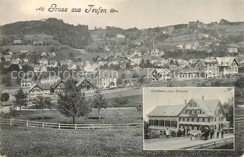AK / Ansichtskarte  Teufen_Buelach Panorama Gasthaus zum Sternen