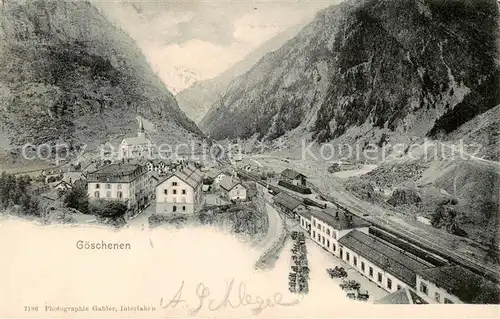 AK / Ansichtskarte 13798420 Goeschenen_Goeschenen_UR Panorama Reusstal Alpen 