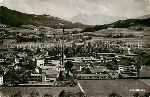 AK / Ansichtskarte  Konolfingen_BE Panorama Industrie Alpen Konolfingen BE