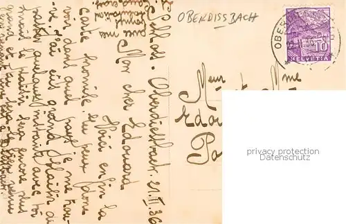 AK / Ansichtskarte  Oberdiessbach_BE Ortsansicht mit Kirche 