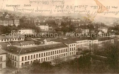 AK / Ansichtskarte 13798449 Zuerich_ZH Kantonsspital Zuerich_ZH