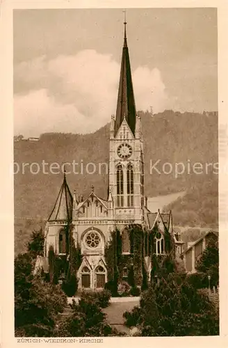 AK / Ansichtskarte 13798457 Zuerich_ZH Wiedikon Kirche Zuerich_ZH