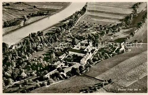 AK / Ansichtskarte 13798459 Kloster_Fahr_Engstringen_ZH Fliegeraufnahme 