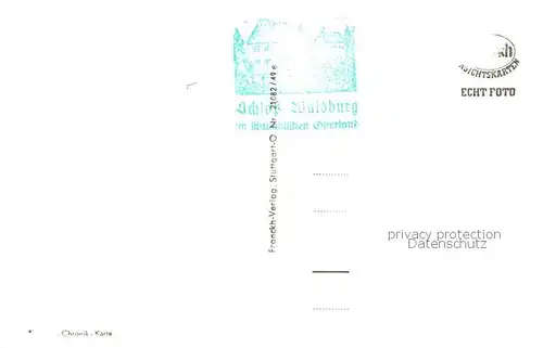 AK / Ansichtskarte  Waldburg_Wuerttemberg Schloss Waldburg Waldburg Wuerttemberg