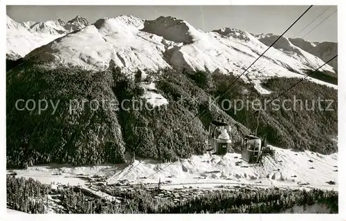 AK / Ansichtskarte  Davos_GR Gondelbahn Schatzalp Strelapass Davos_GR