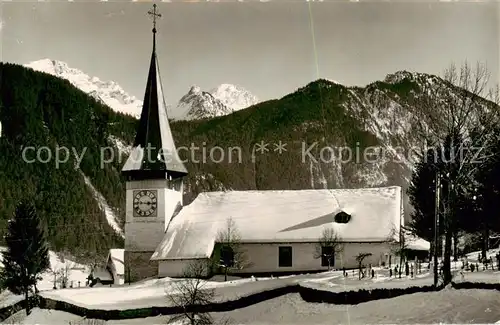 AK / Ansichtskarte  Zweisimmen_BE Kirche 