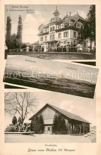 AK / Ansichtskarte  Nollen_735m_Wuppenau_TG Hotel Nollen Festhuette Alpenpanorama Saentiskette Churfirsten 