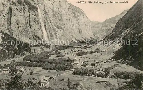 AK / Ansichtskarte  Stechelberg_BE Panorama Lauterbrunnental Berner Alpen 