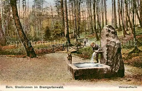 AK / Ansichtskarte  Bern_BE Glasbrunnen im Bremgartenwald Bern_BE