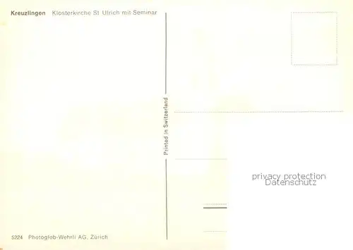 AK / Ansichtskarte 13798538 Kreuzlingen_TG Klosterkirche St Ulrich mit Seminar Kreuzlingen TG