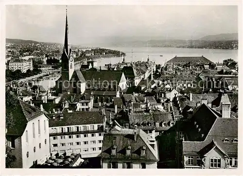 AK / Ansichtskarte 13798545 Zuerich_ZH Panorama Zuerich_ZH